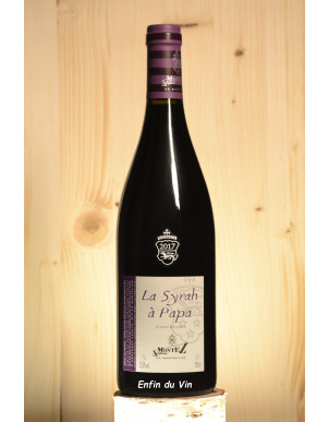 la syrah à papa 2017 domaine du monteillet rhône syrah vin rouge bio