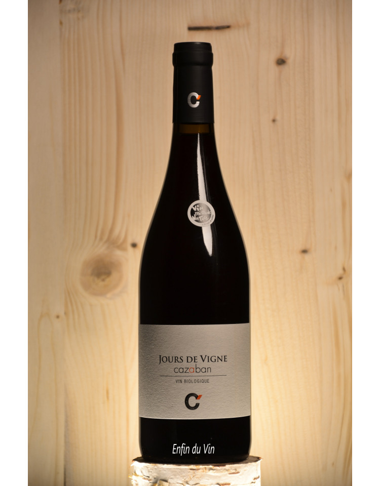 jours de vigne 2019 IGP Aude Domaine de Cazaban Carignan Grenache Noir Vin rouge biologique biodynamique naturel languedoc