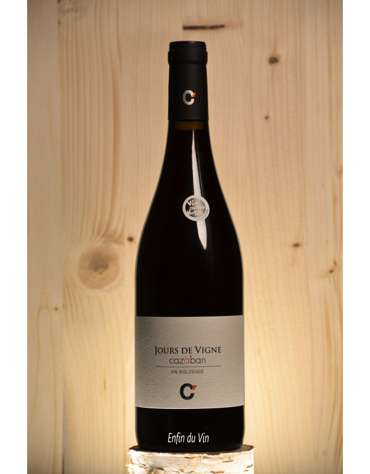 jours de vigne 2019 IGP Aude Domaine de Cazaban Carignan Grenache Noir Vin rouge biologique biodynamique naturel languedoc jours de vigne 2019 IGP Aude Domaine de Cazaban Carignan Grenache Noir Vin rouge biologique biodynamique naturel languedoc